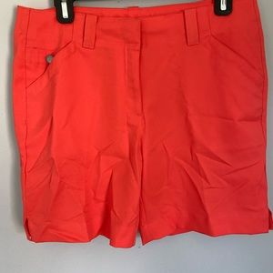 PGA Tour brand women’s coral golf shorts, size 8